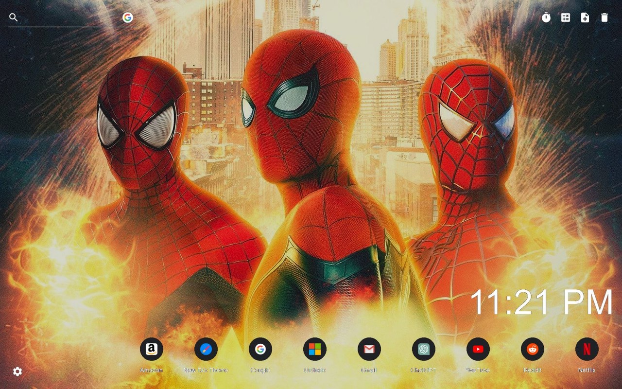 Spider-Man: No Way Home Wallpaper New Tab