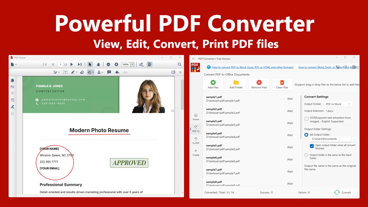 #1. PDF Converter+ (Windows) Podle: PeroSoftware.com