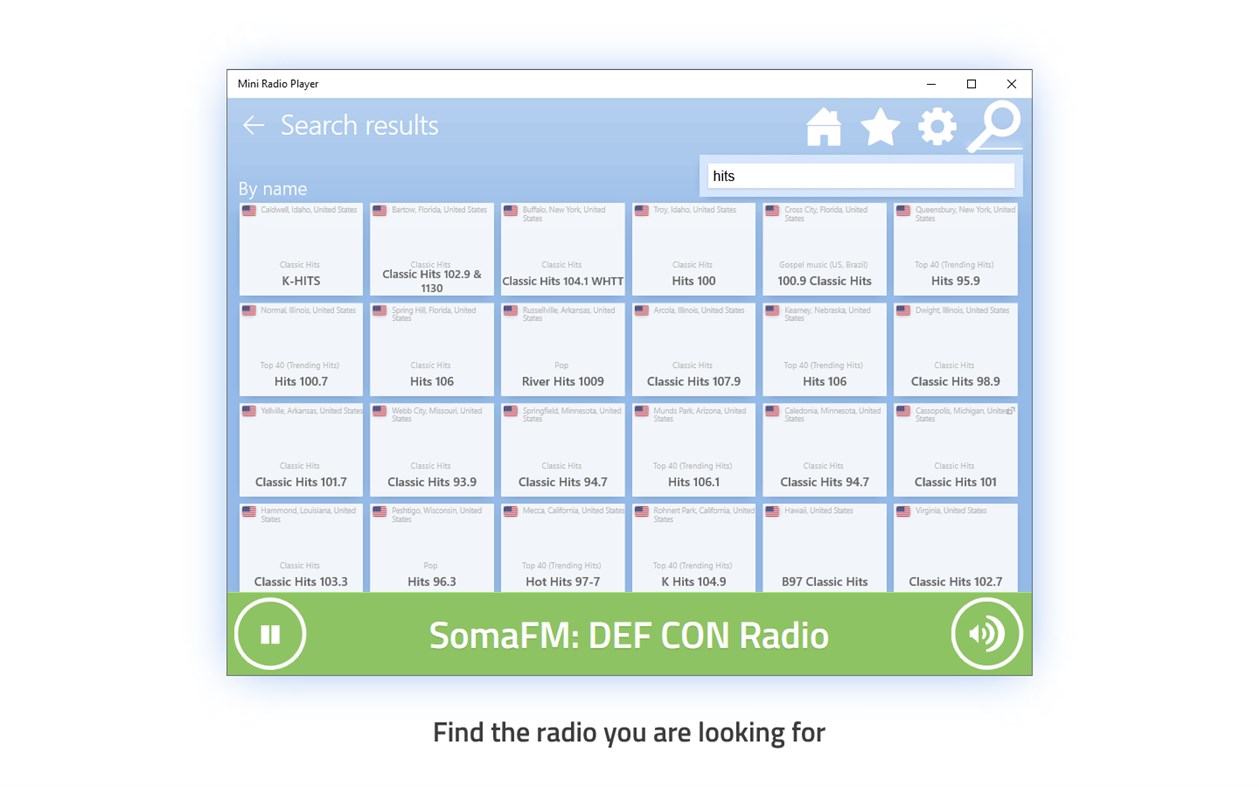 #7. Mini Radio Player (Windows) Podle: Mini Radio Player