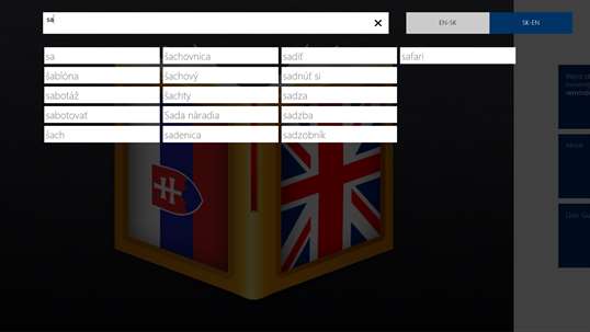 Slovak<>English Dictionary screenshot 1