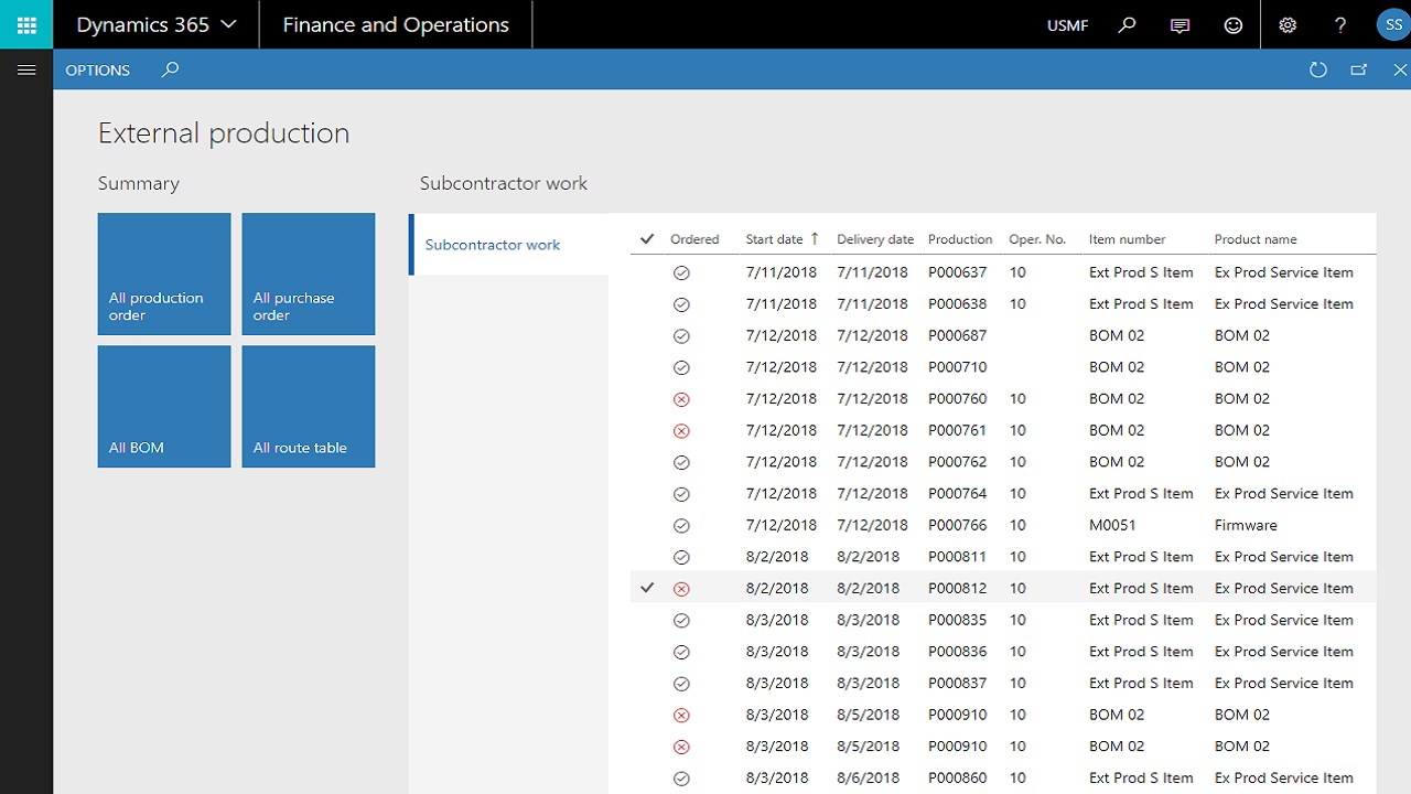 Snapshot 1 of Avanade External Production
