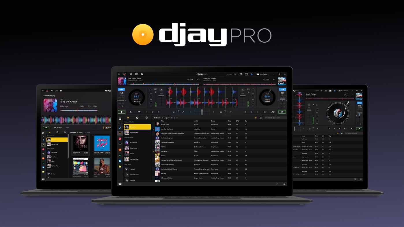 #1. djay Pro - DJ App & AI Mixer (Windows) 게시자: Algoriddim