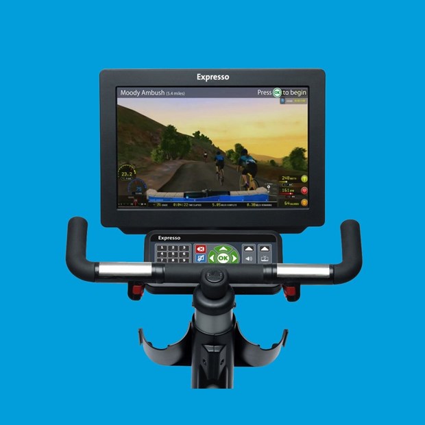 exercise bike with virtual scenery