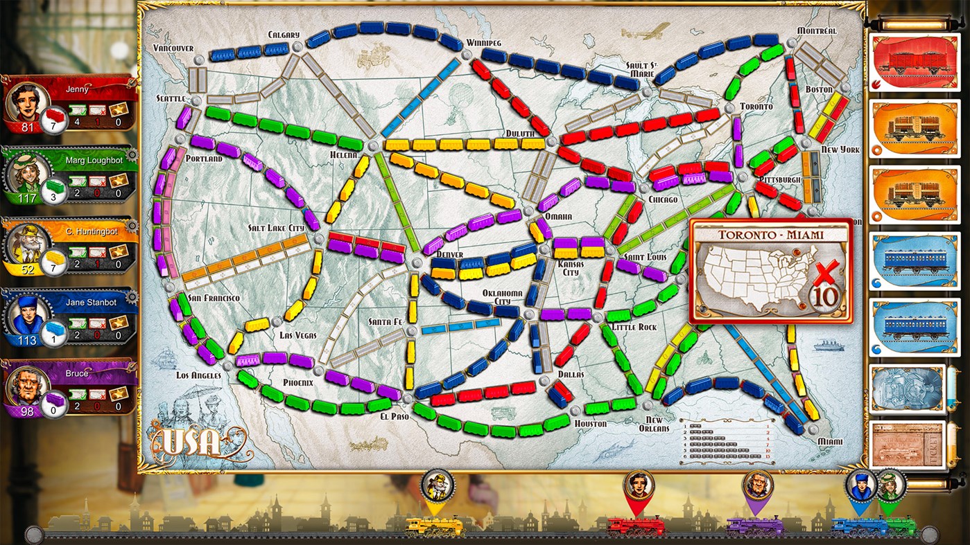#5. Ticket to Ride: Classic Edition (Windows) Podle: Twin Sails Interactive