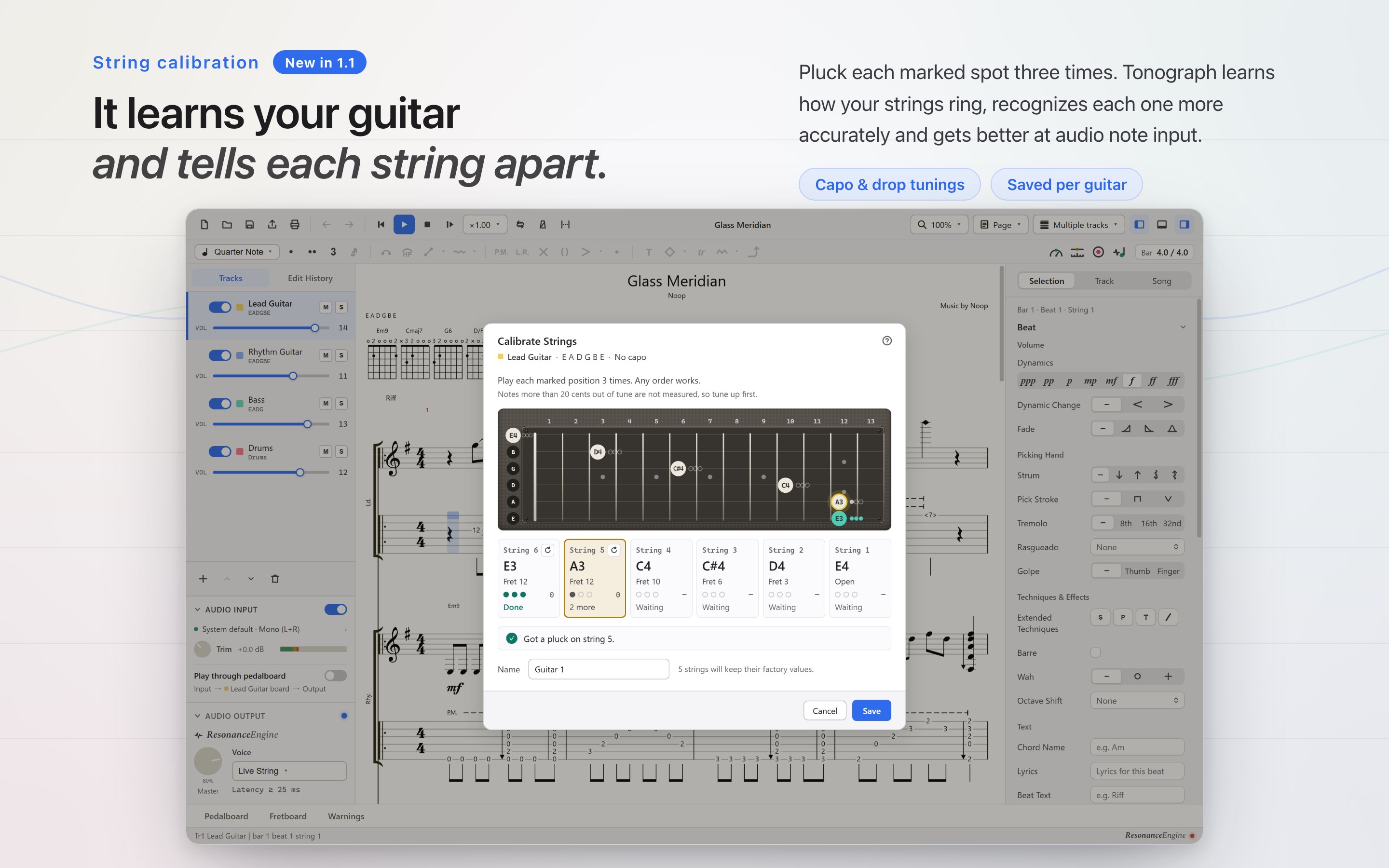 Tonograph: Guitar Tab Editor screenshot