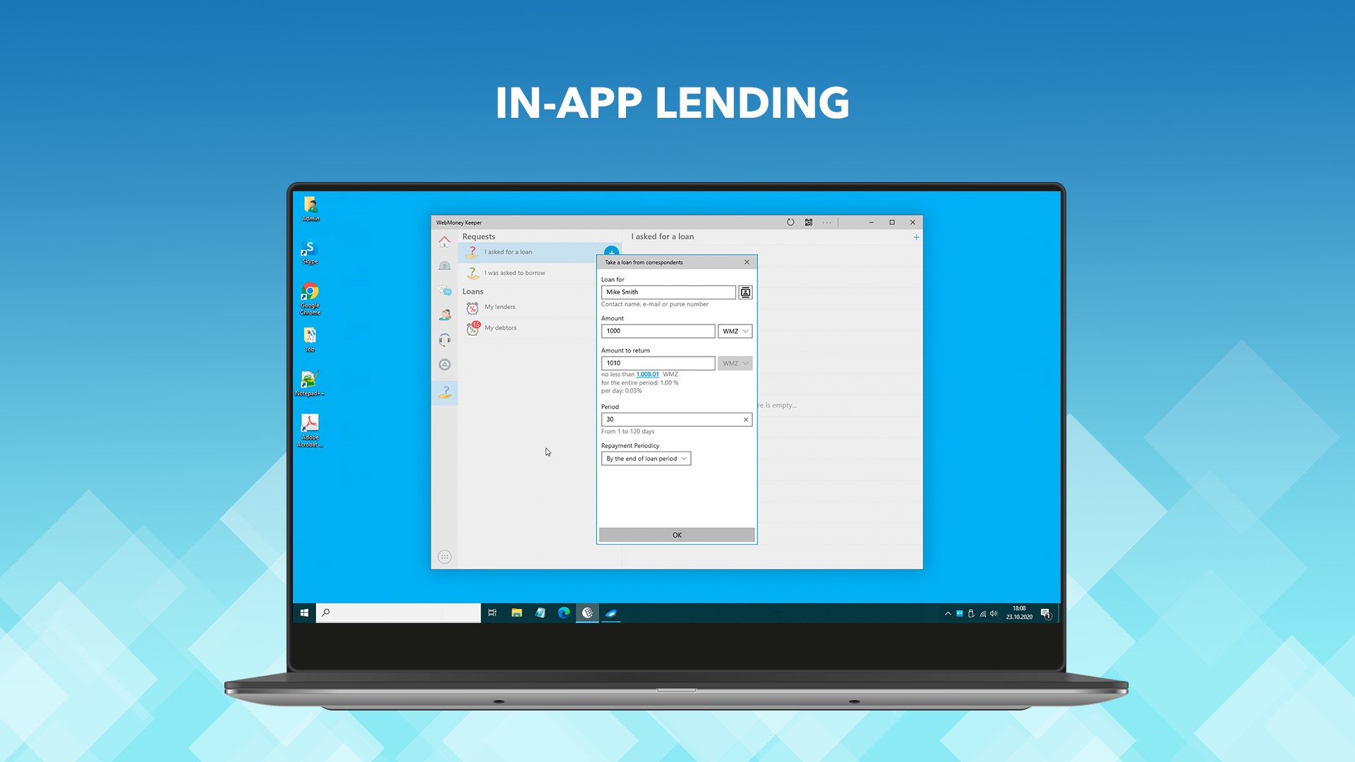 WebMoney Keeper [UWP] screenshot