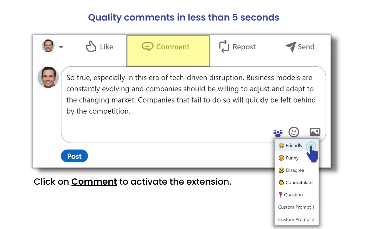 Engage AI - Comment AI for Social Networks