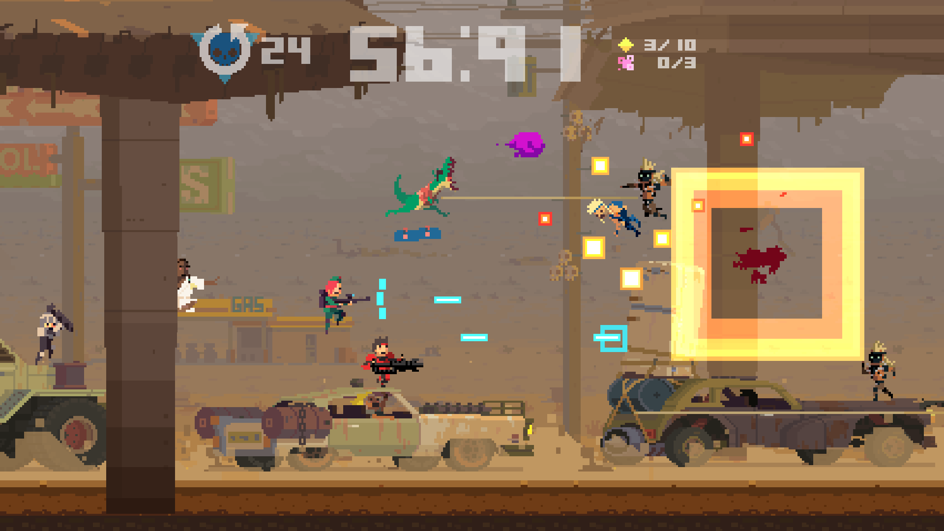 Super time Force. Super time Force Ultra. Scroller игра. Super time Force game.