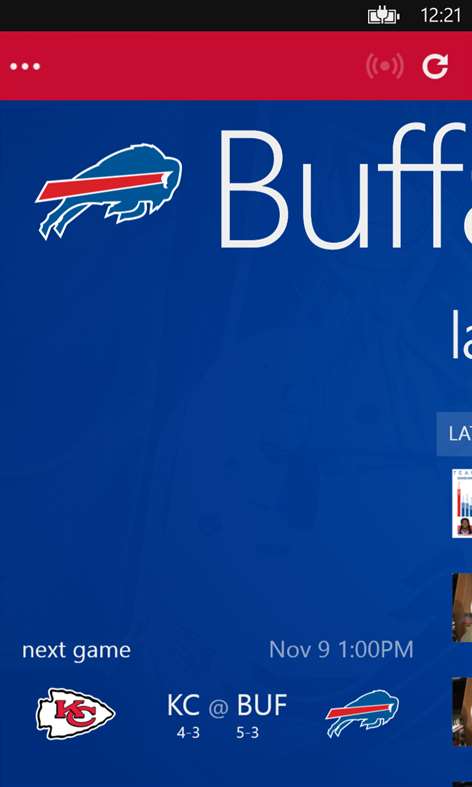 Buffalo Bills Mobile Screenshots 2