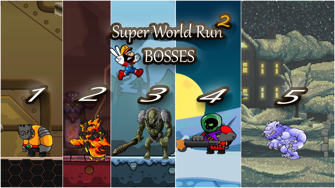 #4. Super World Run 2 - games platformer (Windows) 게시자: unidevstudio