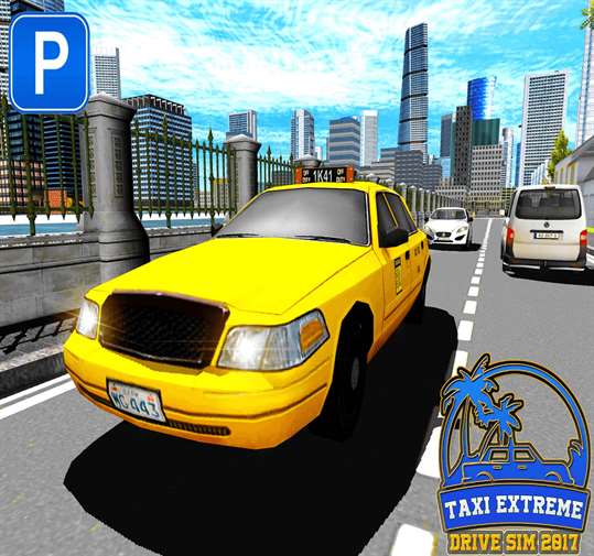 Taxi Extreme Drive Sim 2017 screenshot 1