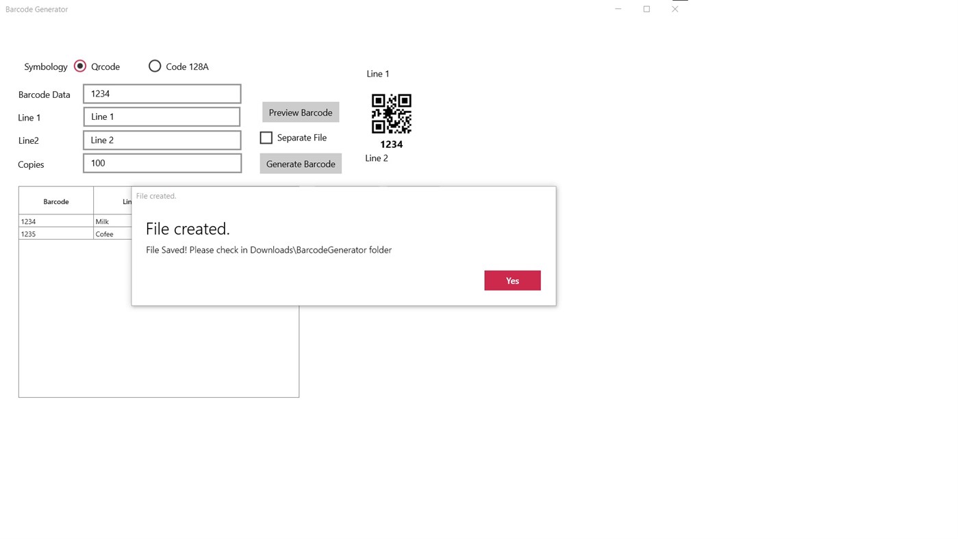 #2. BarcodeGenerator (Windows) By: MobiApps