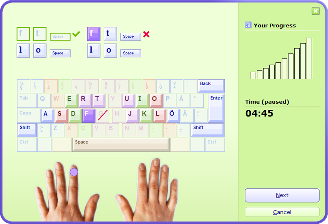 Typing exercises