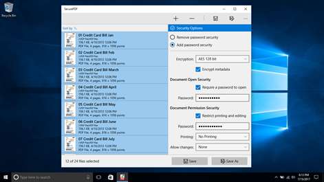 SecurePDF : Add, Remove & Modify PDF password security Screenshots 1