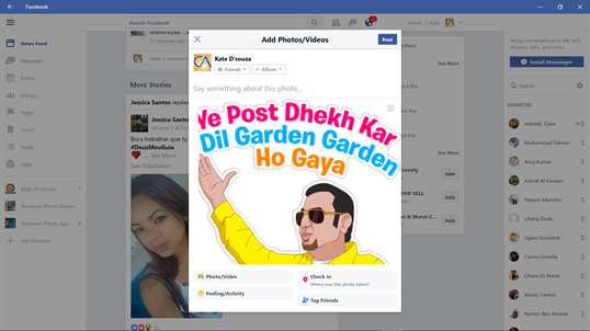 Desi & Filmi Emoji Stickers for Facebook & All SNS screenshot 7