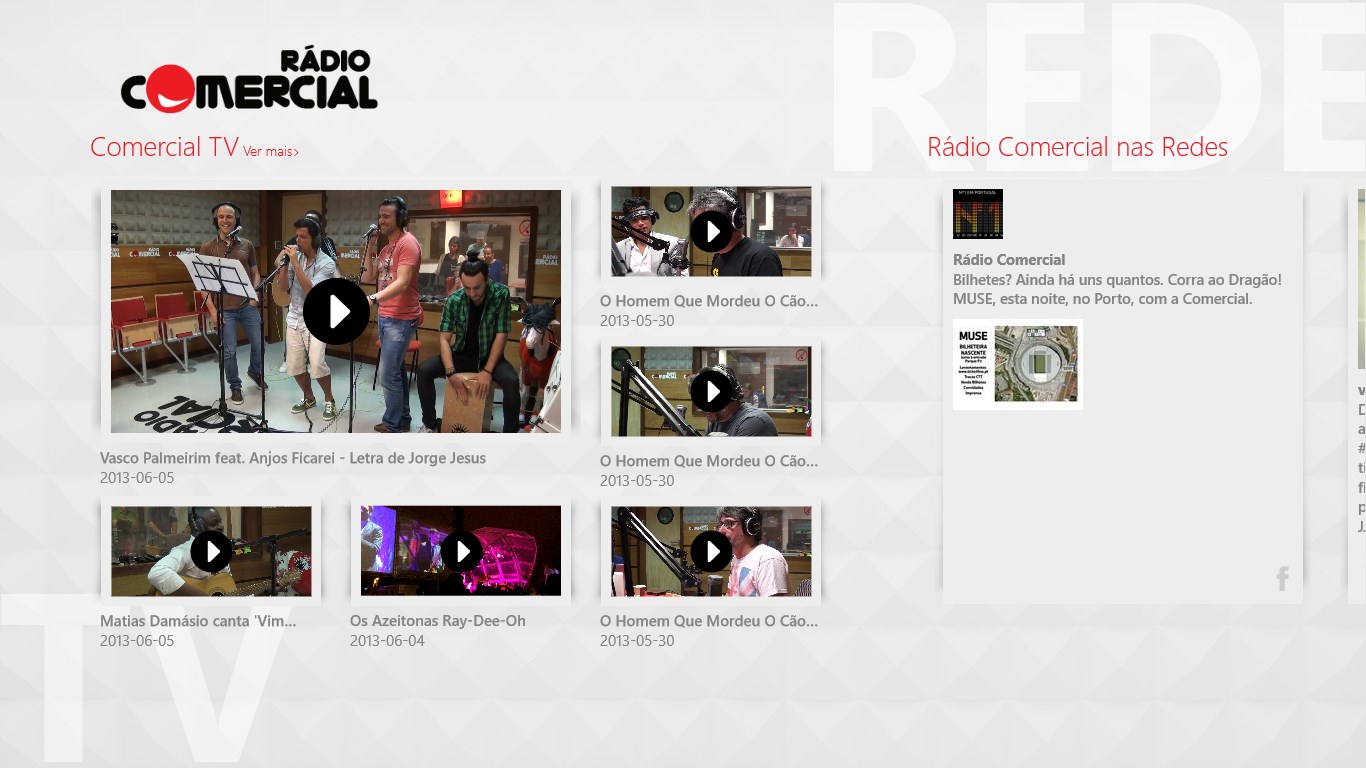 Rádio Comercial for Windows 10