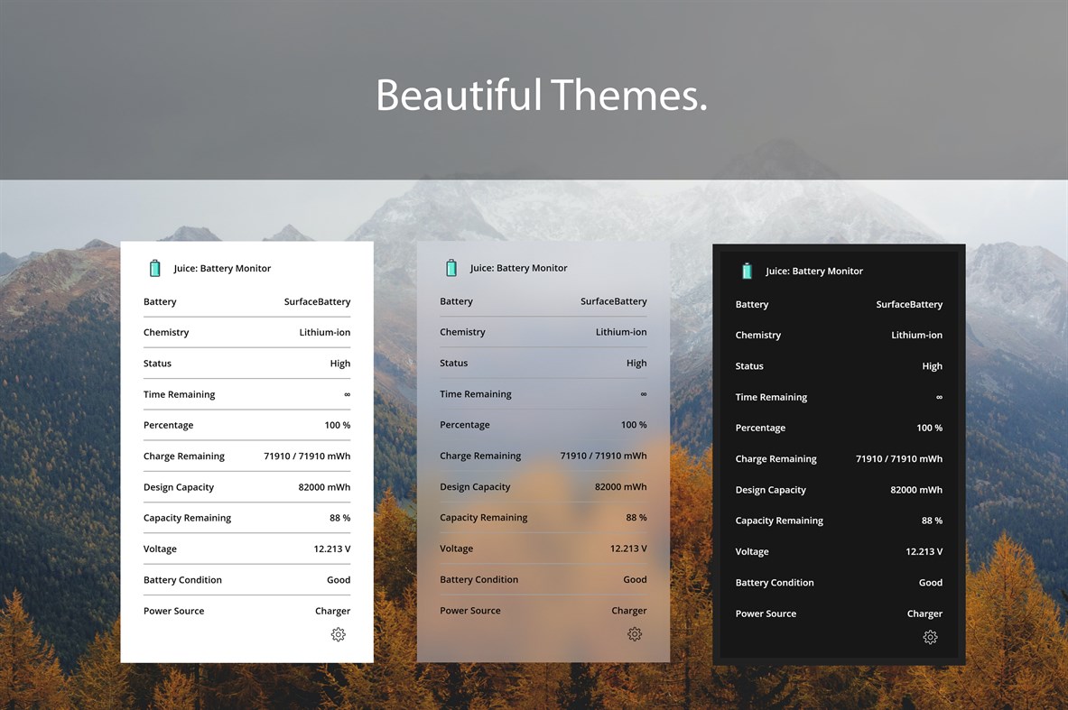 #2. Modern Battery Widget (Windows) Podle: EvlarSoft LLC