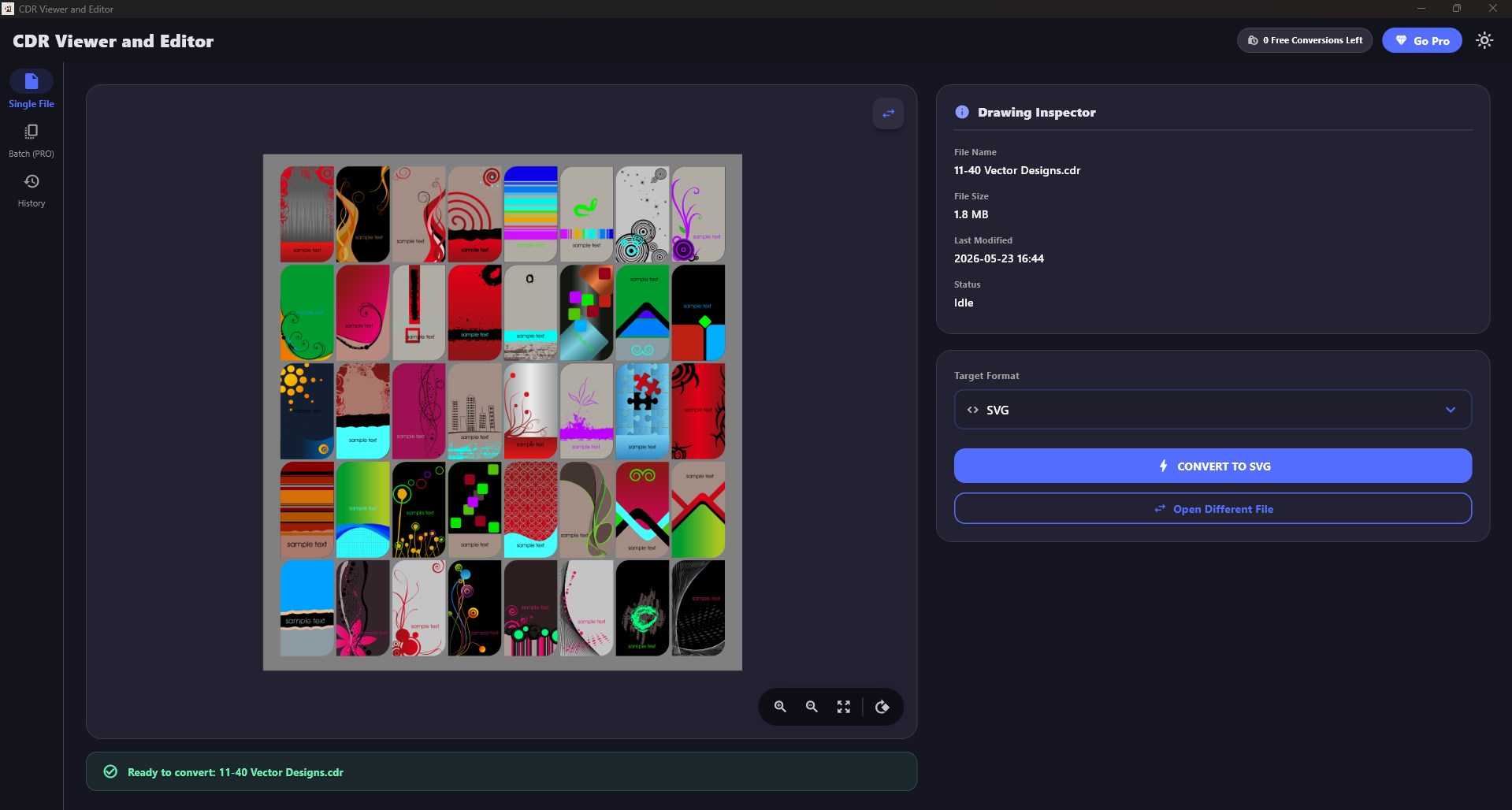 CDR Viewer and Editor screenshot