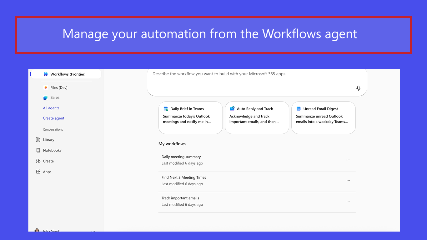 Workflows (Frontier) preview 3