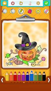 Halloween Coloring Pages - Coloring Games for Kids screenshot 2