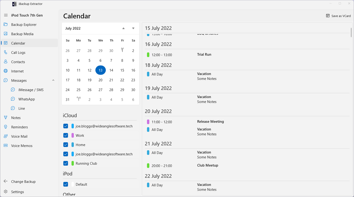 #5. iBackup Extractor (Windows) By: Wide Angle Software Ltd