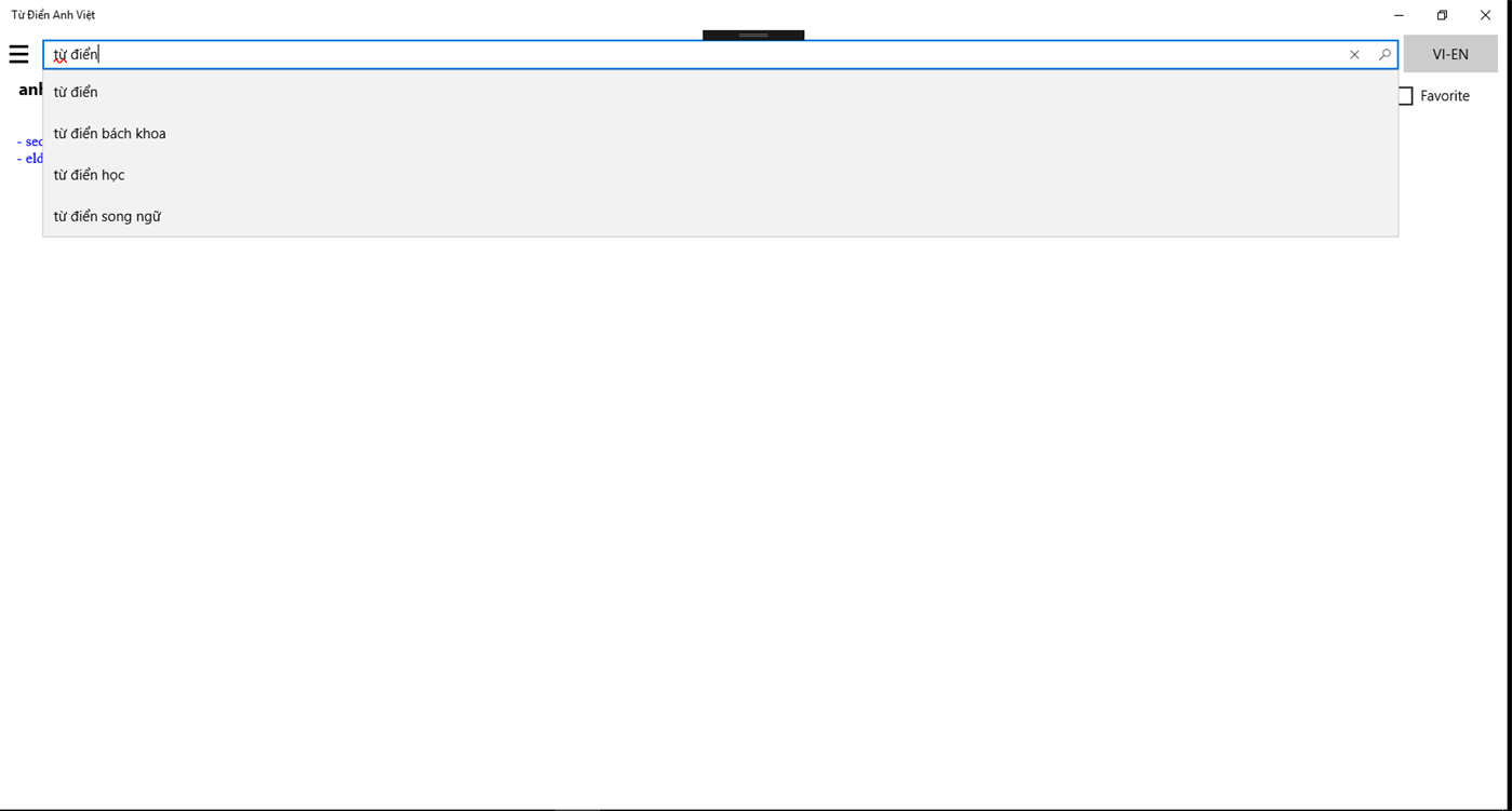 #4. Tu Dien Anh Viet , Viet Anh (Windows) Podle: AppFeee