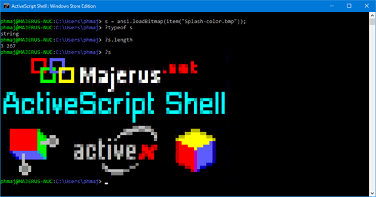 ActiveScript Shell screenshot 1