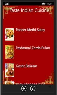 Taste Indian Cuisine screenshot 2