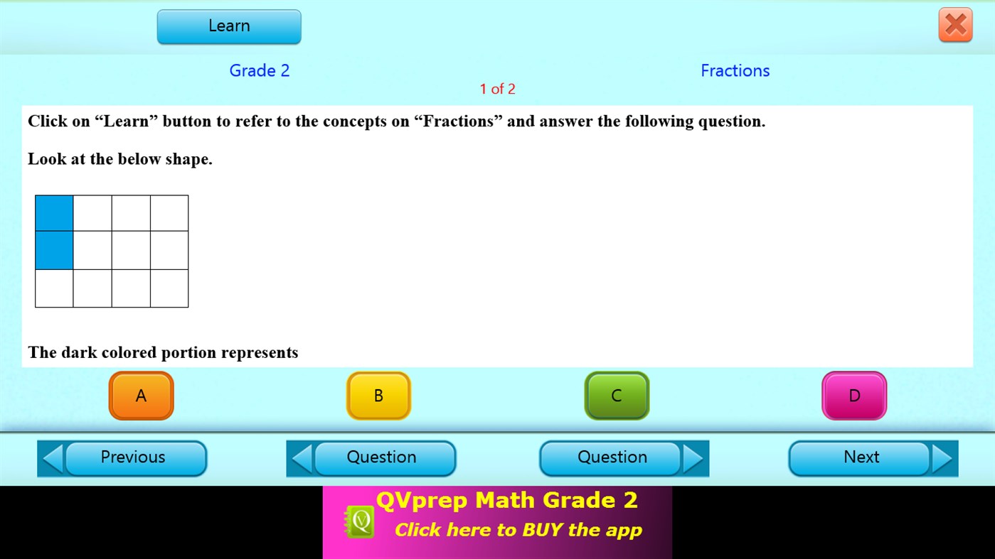 #6. QVprep Lite Learn Math Grade 2 (Windows) 게시자: PJP Consulting LLC