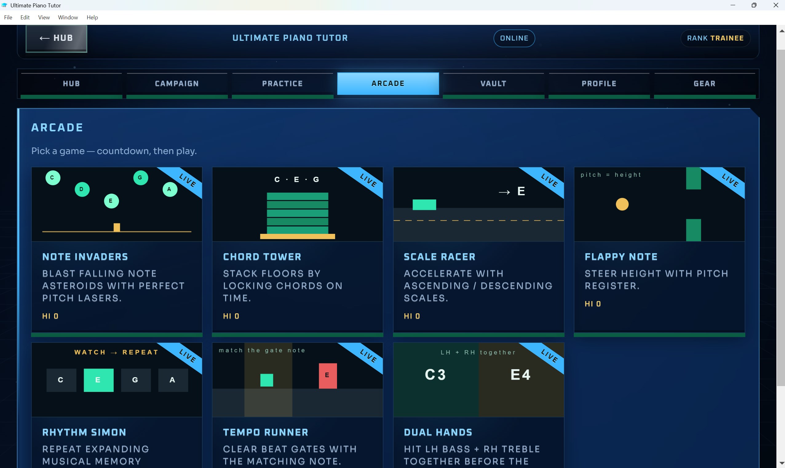 Ultimate Piano Tutor - Windows に無料でダウンロードして