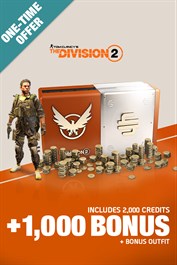 One-Time Offer Pack (2,000 + 1,000 Bonus Credits + Bonus Outfit)