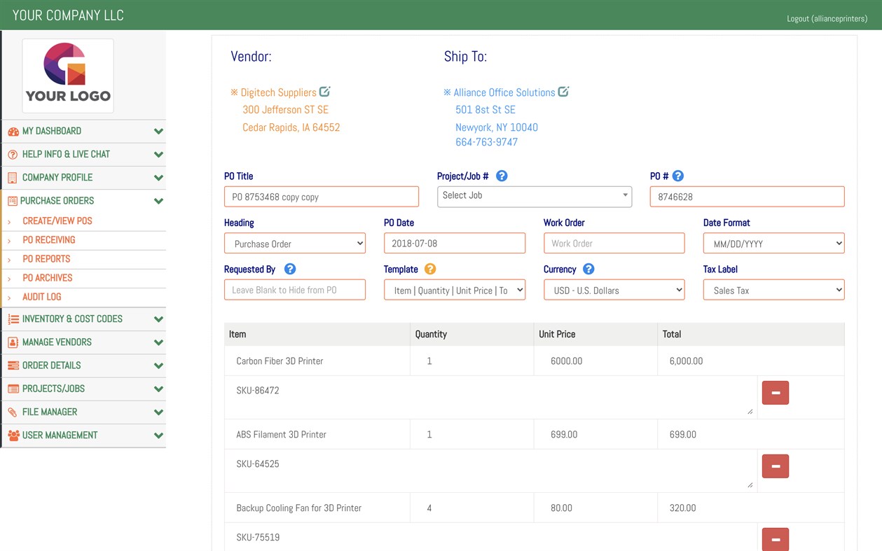 #2. Purchase Order Builder (Windows) By: IW Technologies LLC