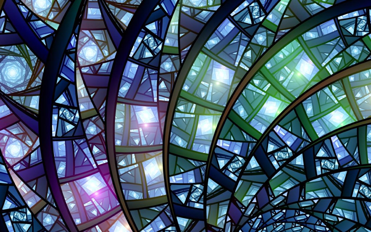 #1. Dazzling Stained Glass (Windows) 由: Microsoft Corporation