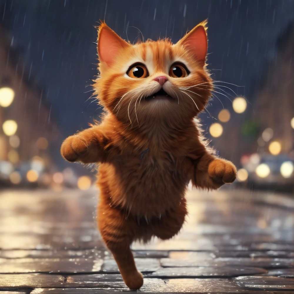 Cat in Rain cover art (full size)