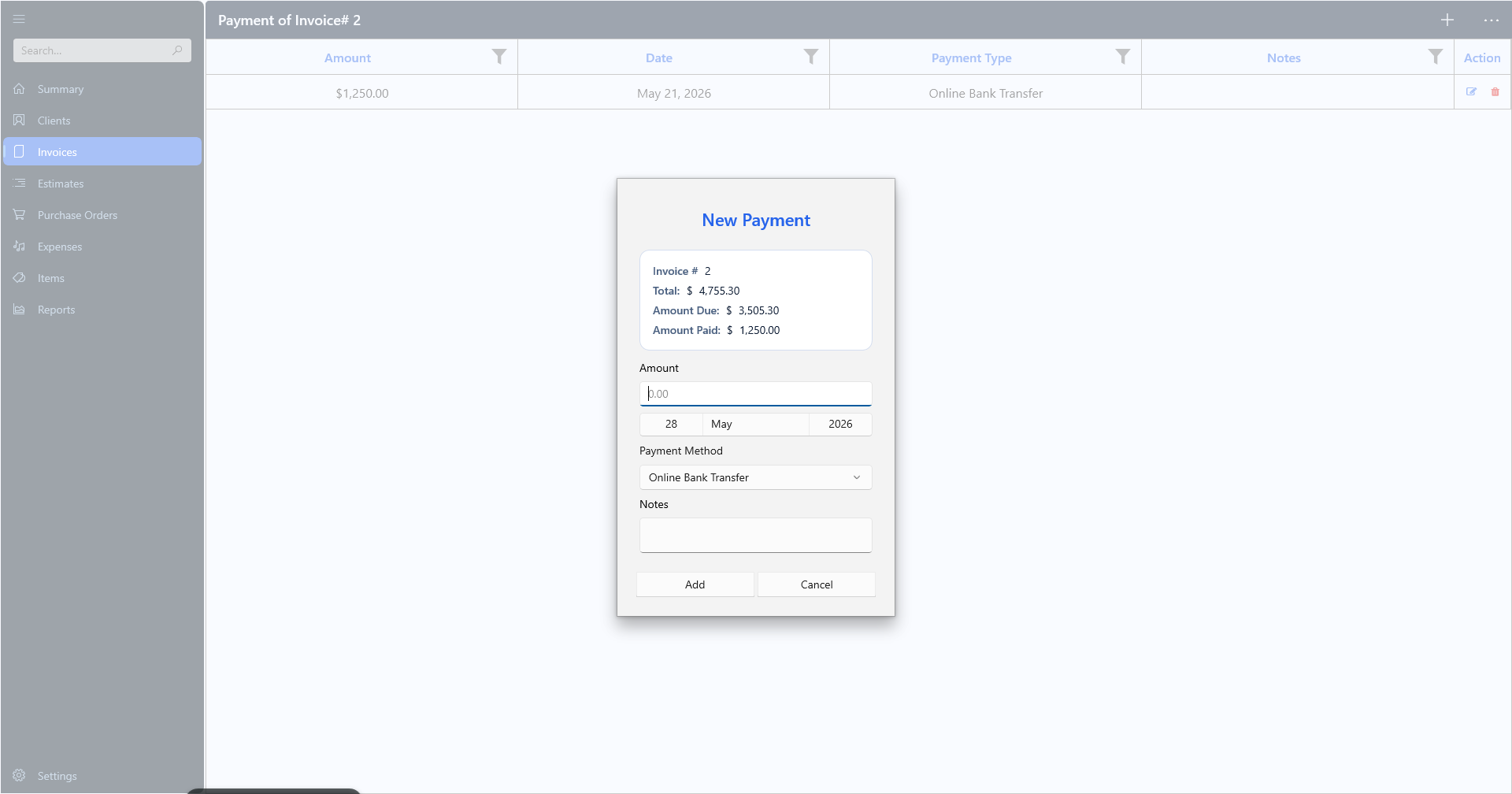 Invoice Master screenshot