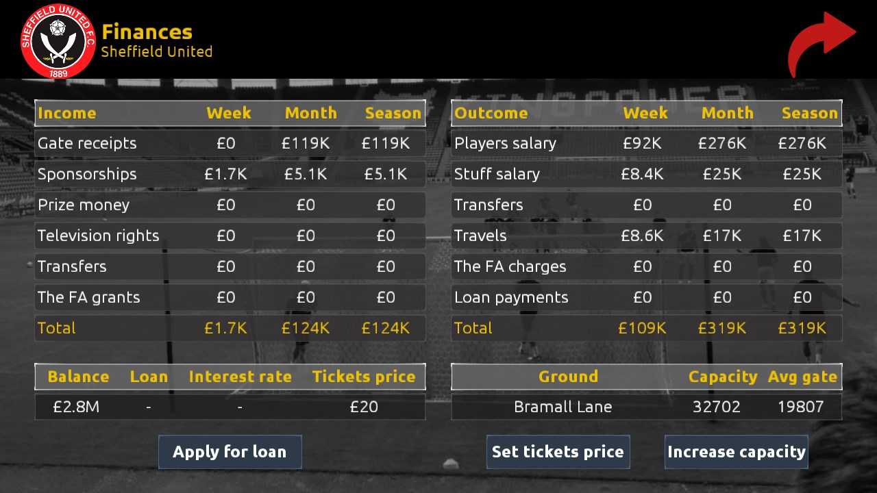 Screenshot 5 Association Football Club Manager windows