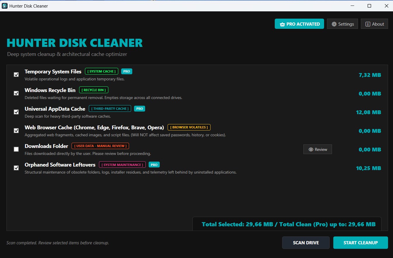 [Expired] [New Link] Hunter Disk Cleaner PRO v1.0.8 (1-Year License ...
