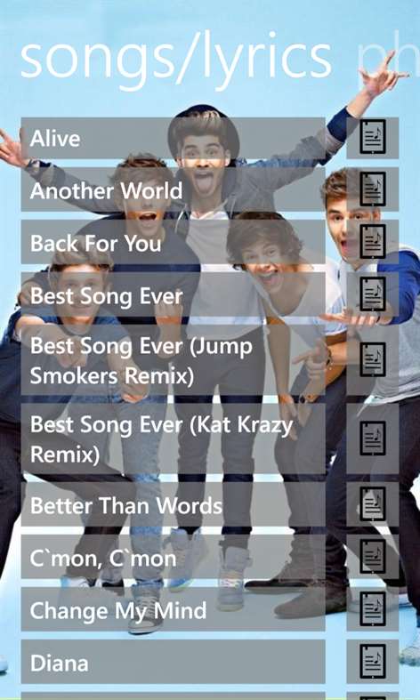 One Direction Music Screenshots 2