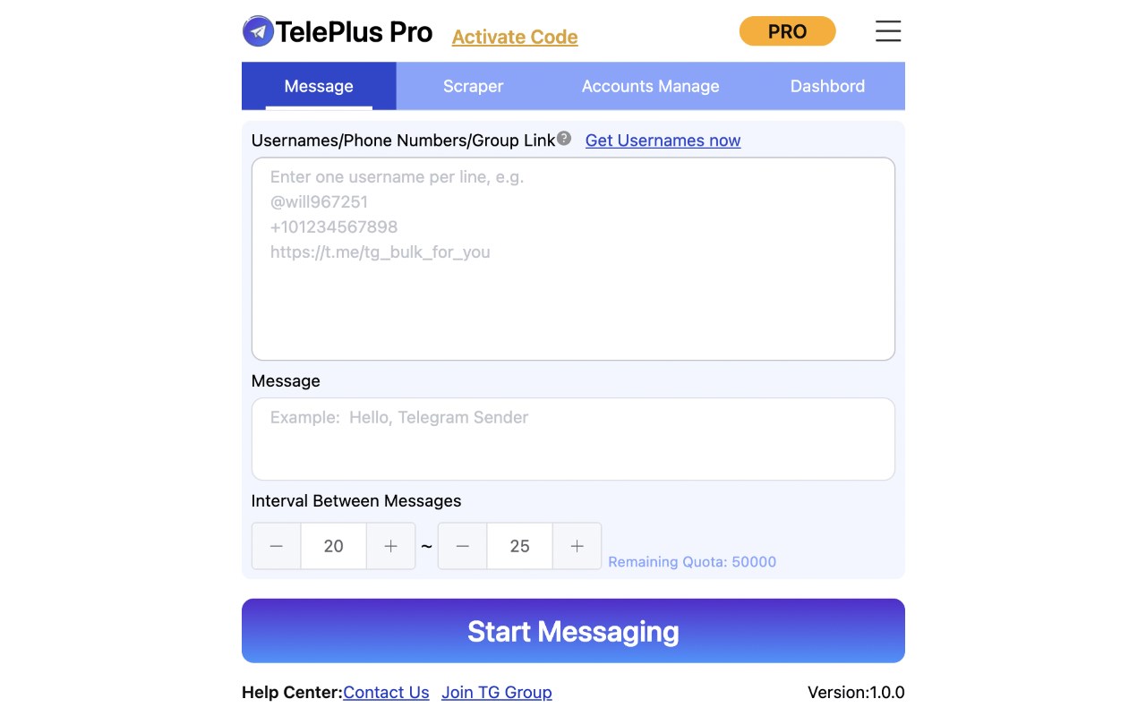 TelePlus - Multi-Accounts Sender