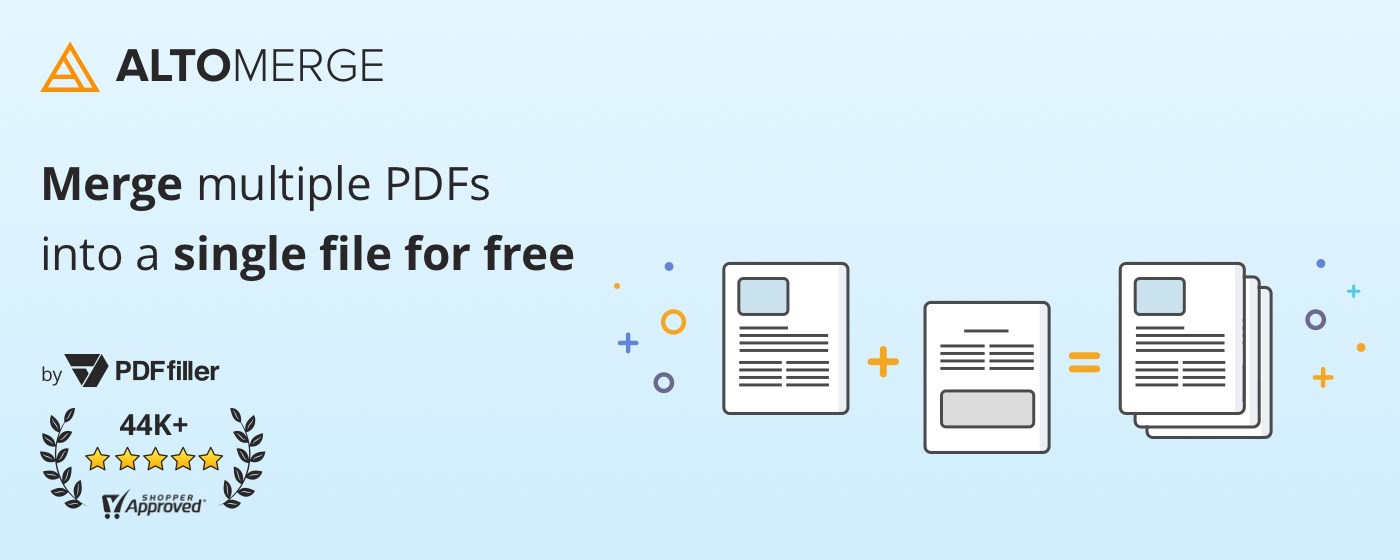 Alto Merge PDF Files by PDFfiller