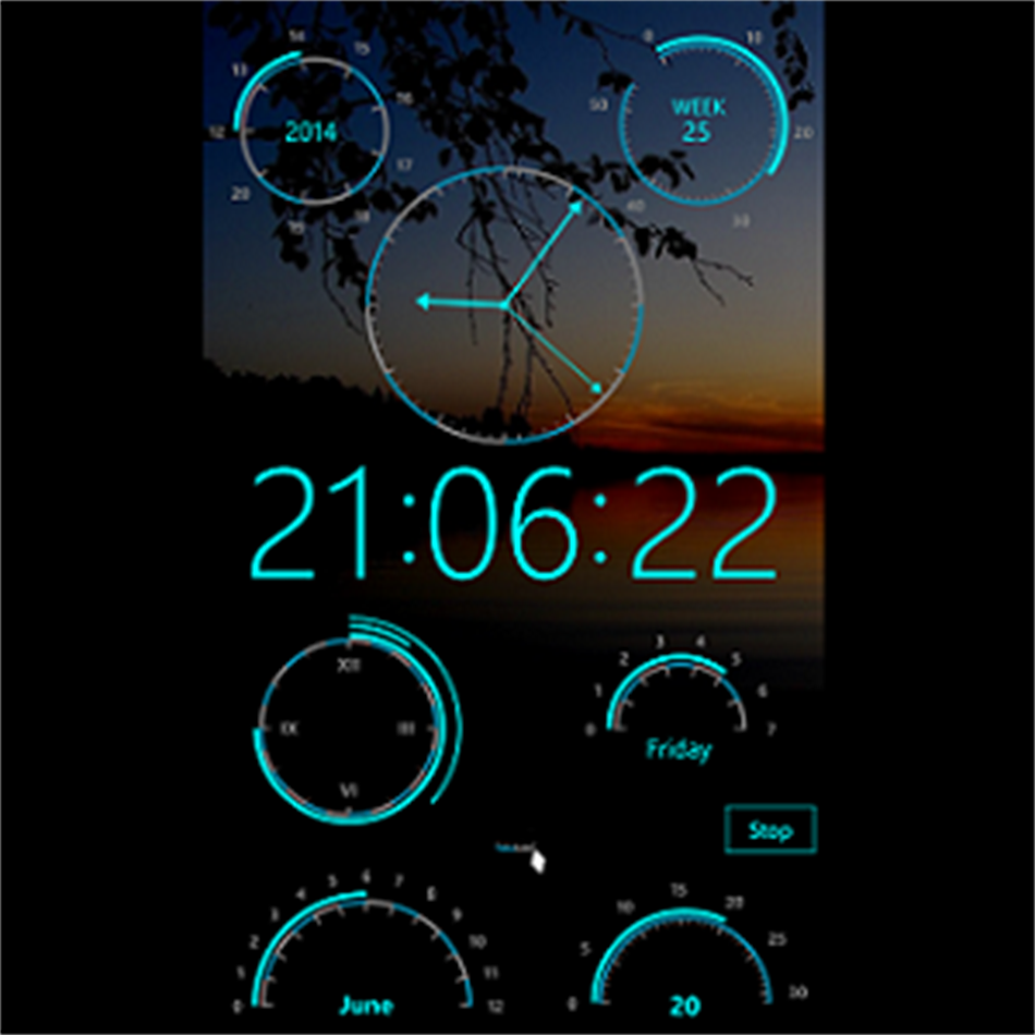 Modern Clock XVII (Windows) Podle: EspooTeam