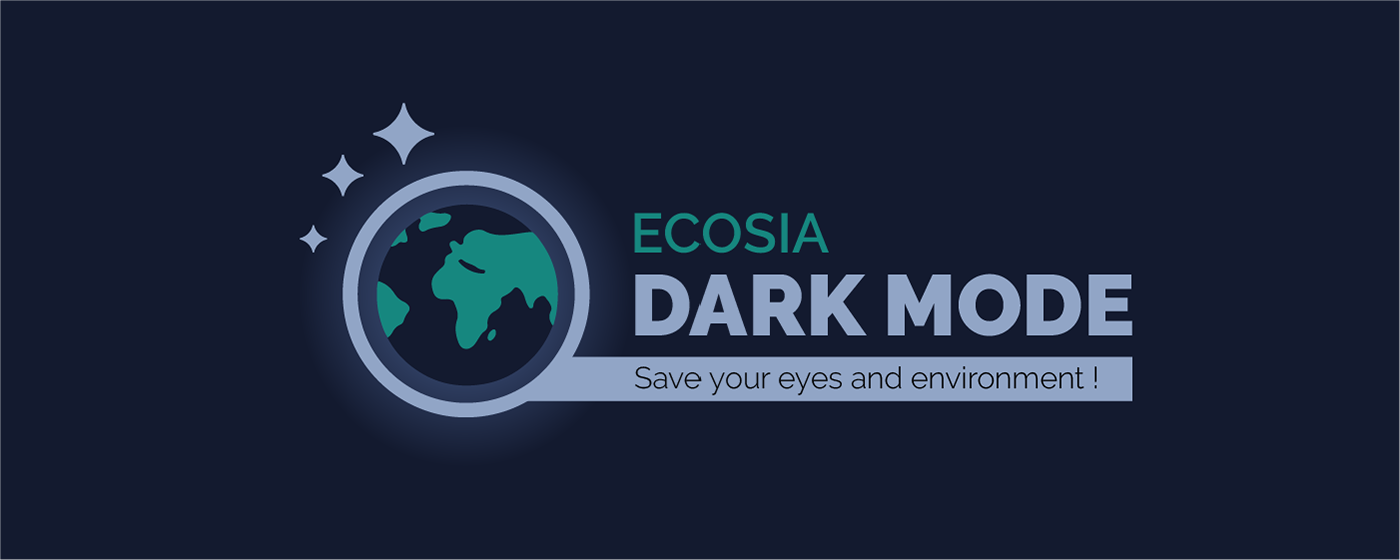 Ecosia Dark-Mode marquee promo image