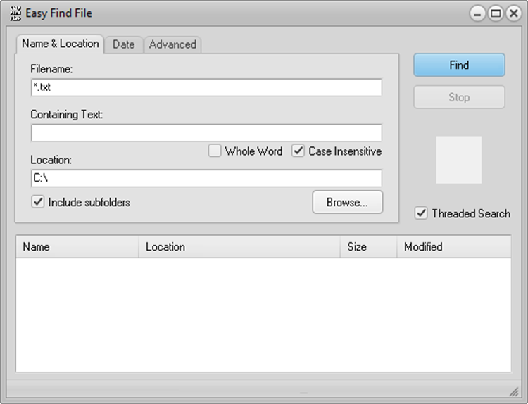 Easy Find File - PC - (Windows)