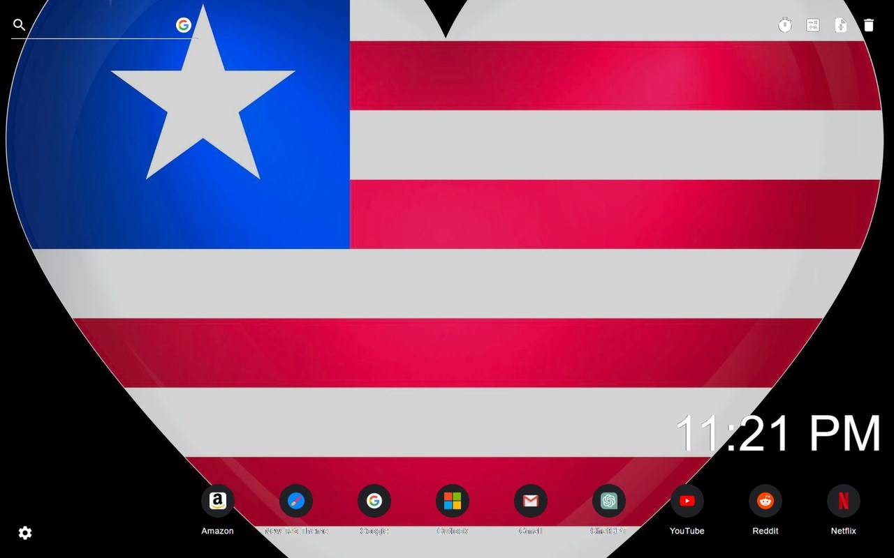 Liberia Flag Wallpaper New Tab