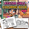 Avatar Girls Coloring Book