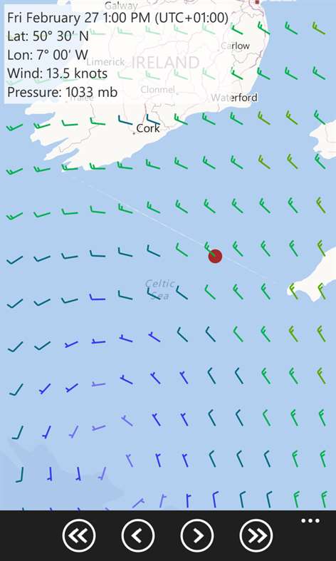 Wind from GRIB Screenshots 1