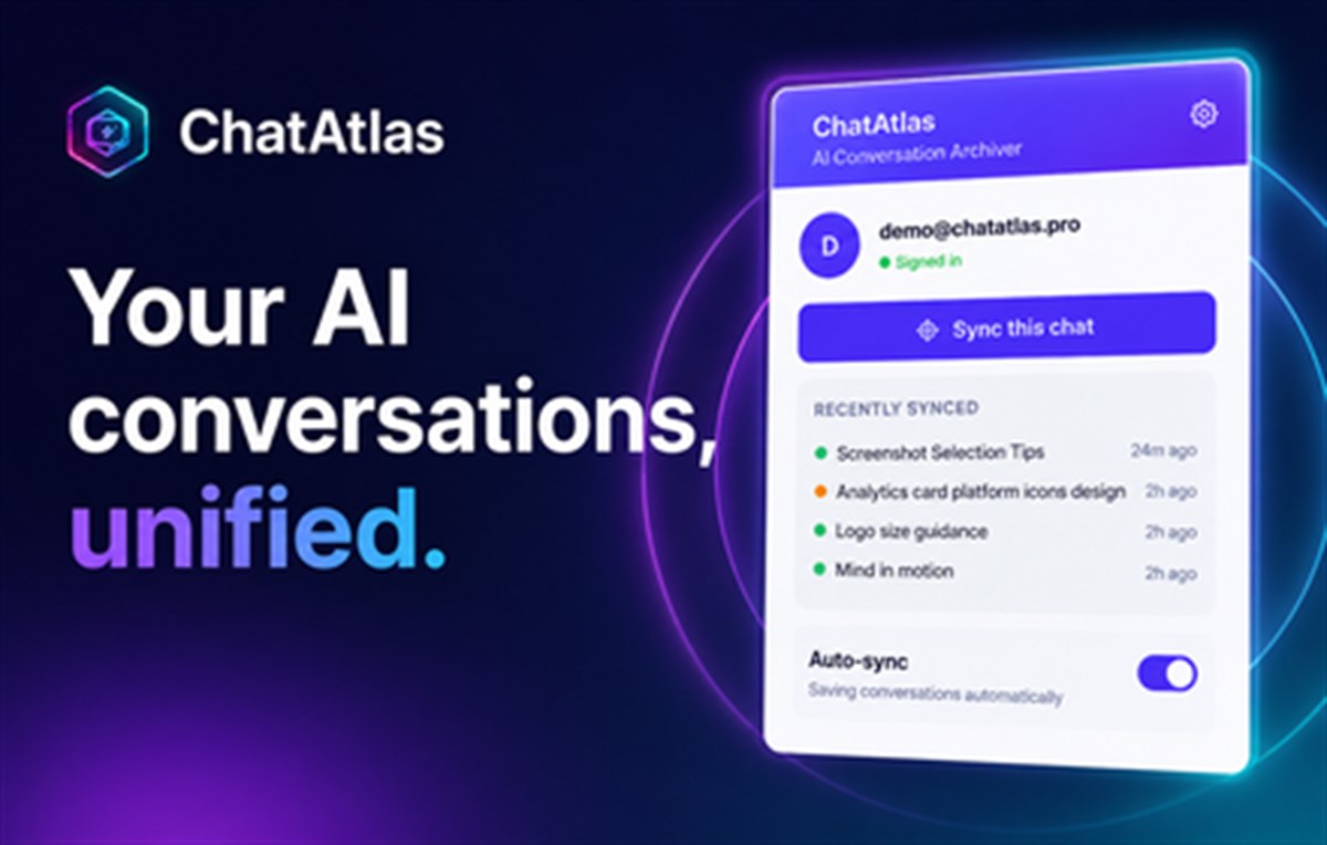 ChatAtlas — AI Chat History Search, Save & Export for ChatGPT
