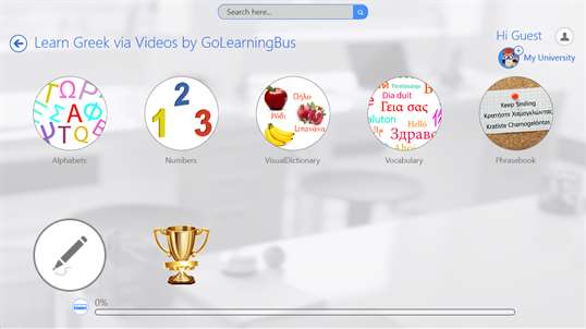 Learn Greek via Videos by GoLearningBus screenshot 3