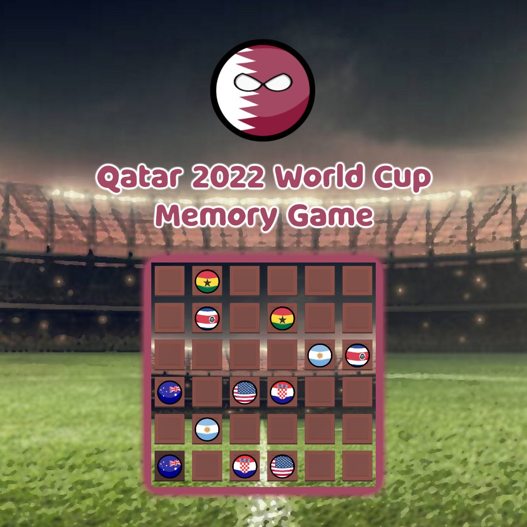 Qatar 2022 World Cup Memory Game