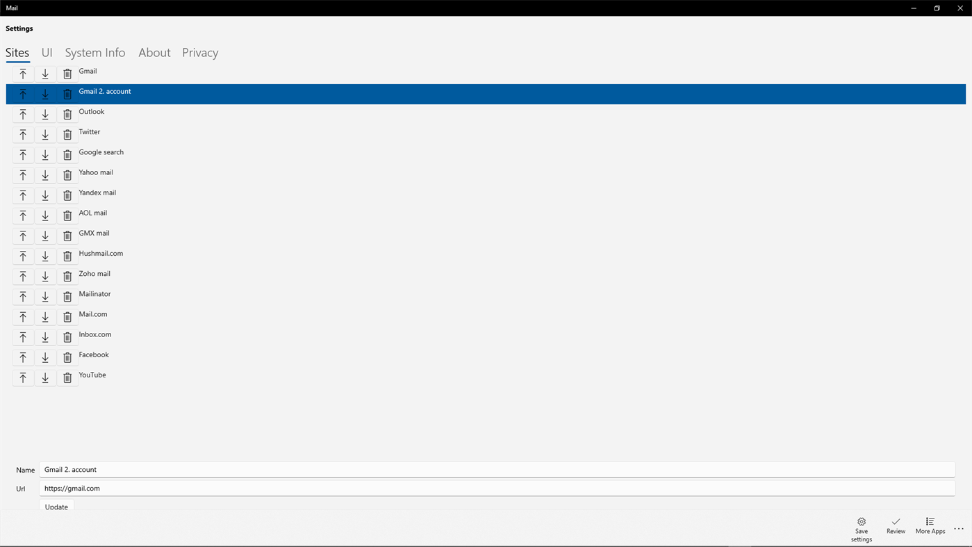 #6. Mail (Windows) By: eyacker.com